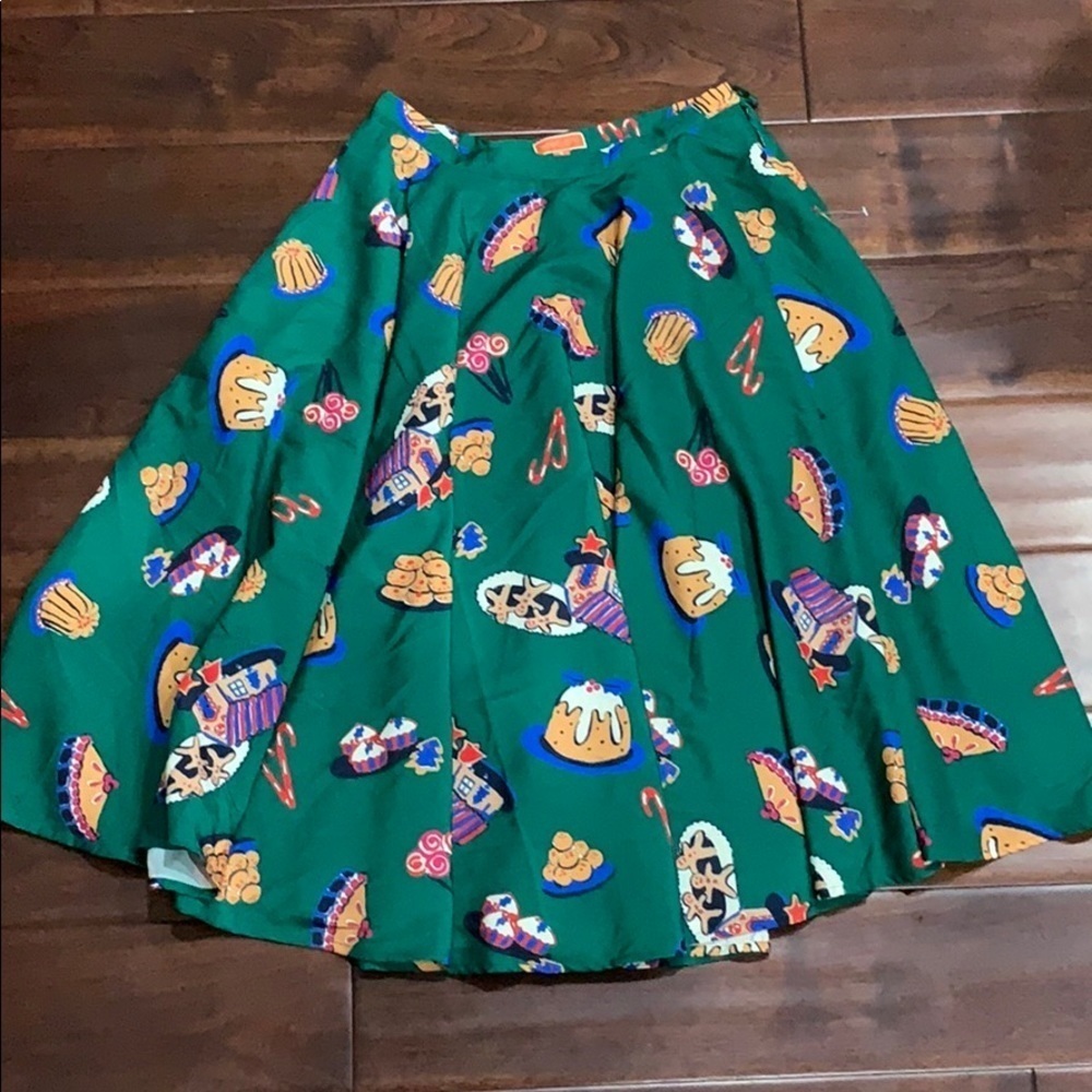 ModCloth holiday Christmas dessert midi skirt nwot - Picture 4 of 4